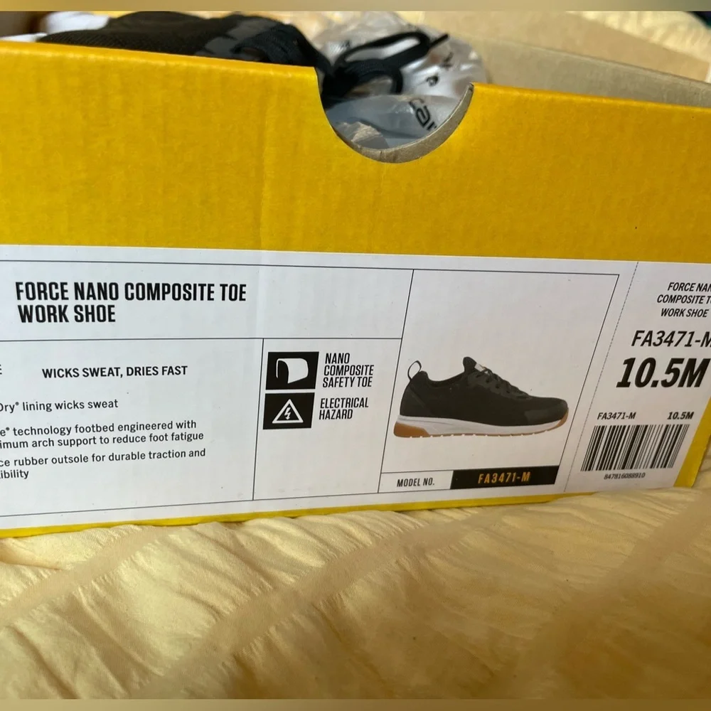 Men’s Shoes Carhartt Force Nano Composite Toe Low Work Sneaker  Shoes NEW 10.5 M